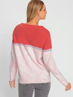 Pull en tricot fin à joli motif jacquard
