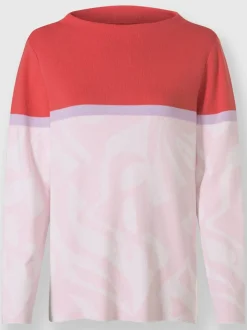 Pull en tricot fin à joli motif jacquard