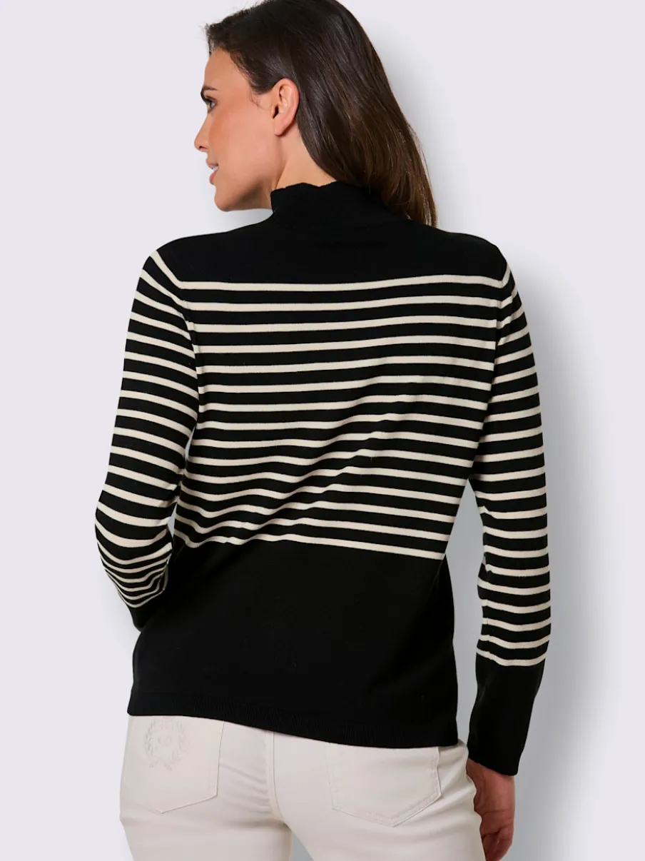 Pull en tricot fin mélange de lyocell et de viscose de qualité