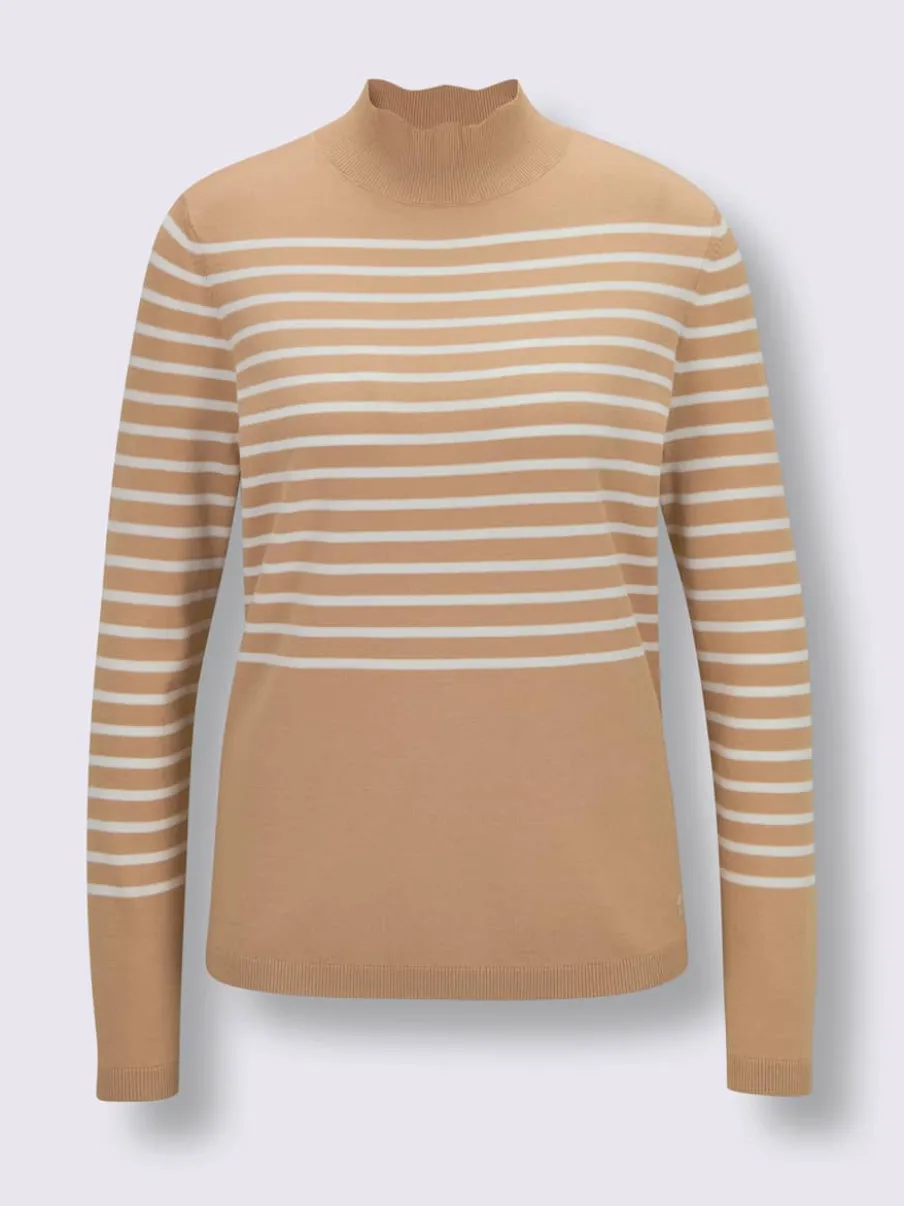 Pull en tricot fin mélange de lyocell et de viscose de qualité