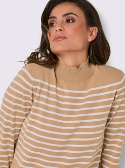 Pull en tricot fin mélange de lyocell et de viscose de qualité