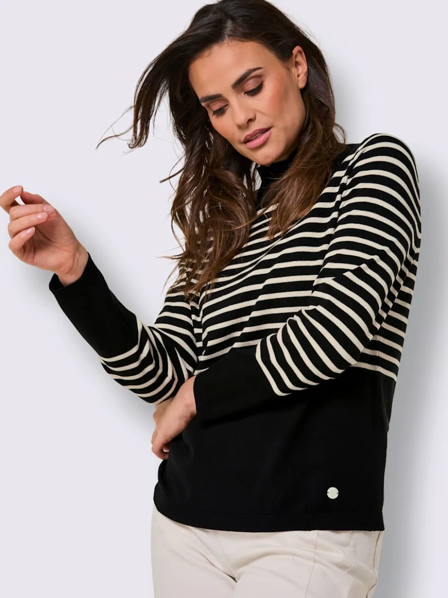 Pull en tricot fin mélange de lyocell et de viscose de qualité