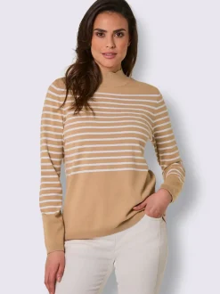 Pull en tricot fin mélange de lyocell et de viscose de qualité