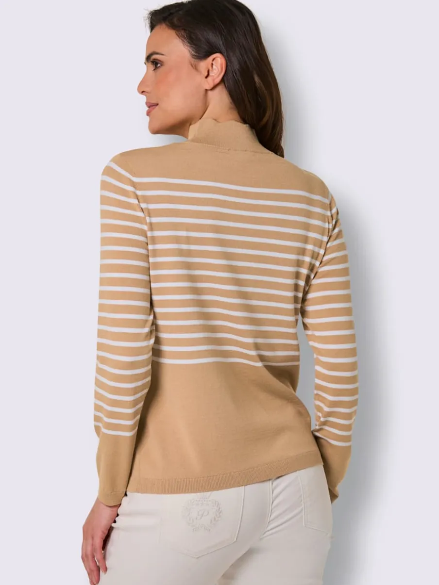 Pull en tricot fin mélange de lyocell et de viscose de qualité