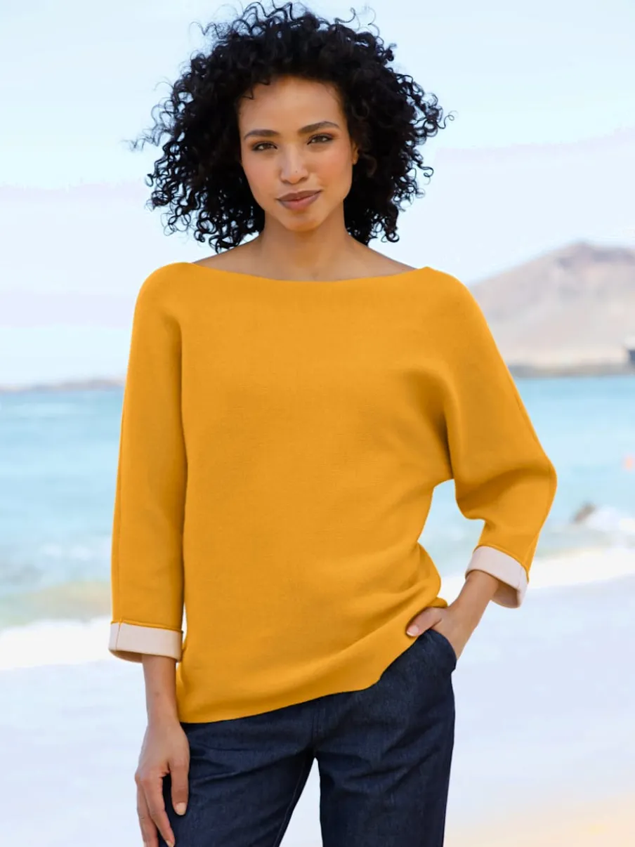 Pull en tricot fin mélange de viscose doux