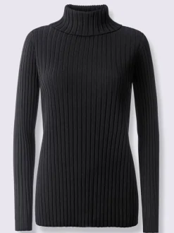 Pull en tricot fin tricot côtelé moderne