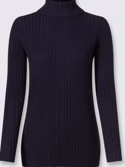 Pull en tricot fin tricot côtelé moderne