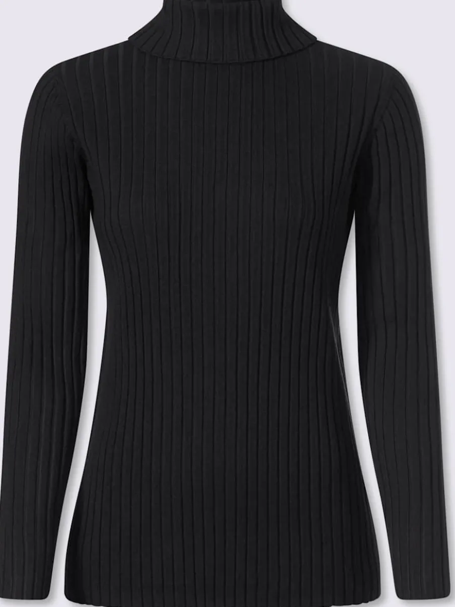 Pull en tricot fin tricot côtelé moderne