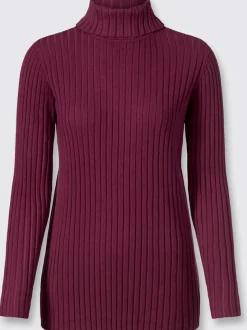 Pull en tricot fin tricot côtelé moderne