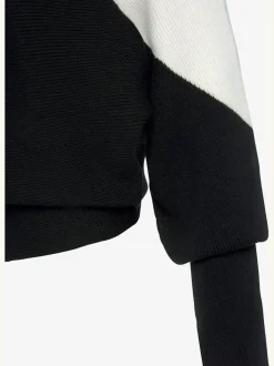 Pull en tricot large à encolure bateau avec bord-côte aux manches