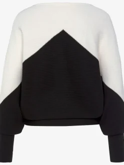Pull en tricot large à encolure bateau avec bord-côte aux manches