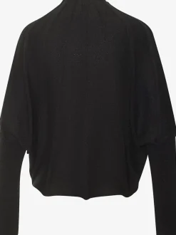 Pull en tricot à manches chauve-souris motifs tricotés doux