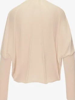 Pull en tricot à manches chauve-souris motifs tricotés doux