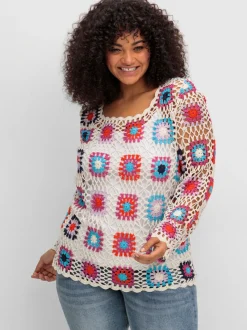 Pull en tricot manches trompette
