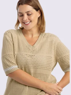 Pull en tricot tricot ajouré