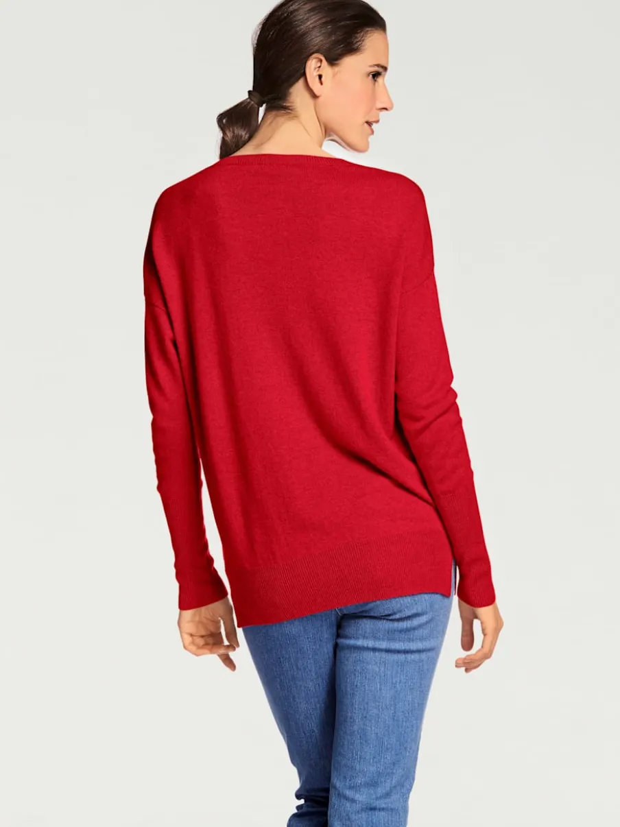 Pull en V en cachemire doux à porter avec simplicité