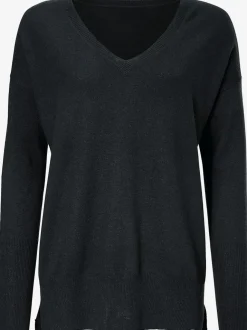Pull en V en cachemire doux à porter avec simplicité