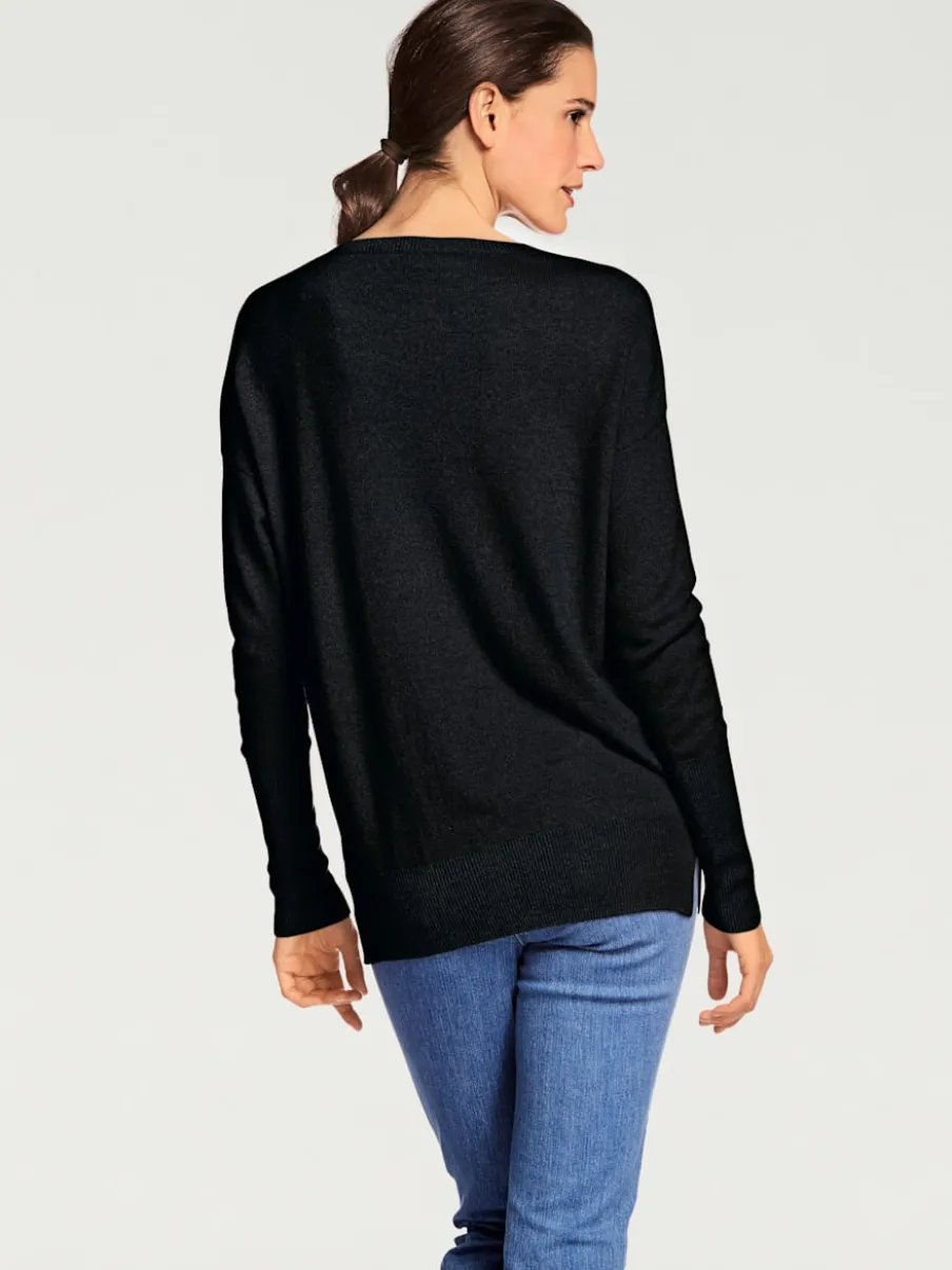 Pull en V en cachemire doux à porter avec simplicité