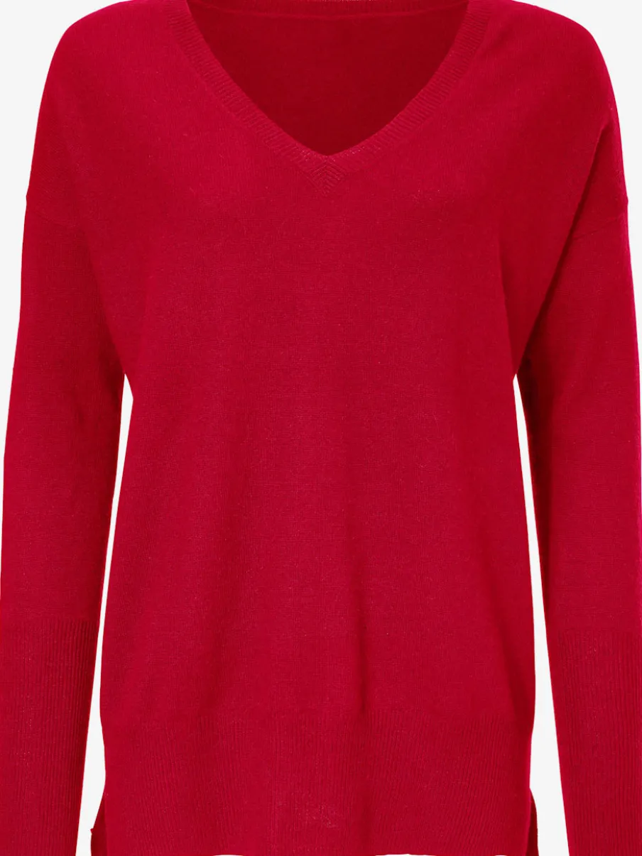 Pull en V en cachemire doux à porter avec simplicité
