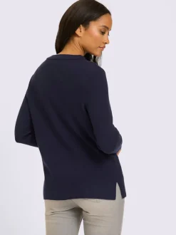 Pull fentes tendance à l'ourlet