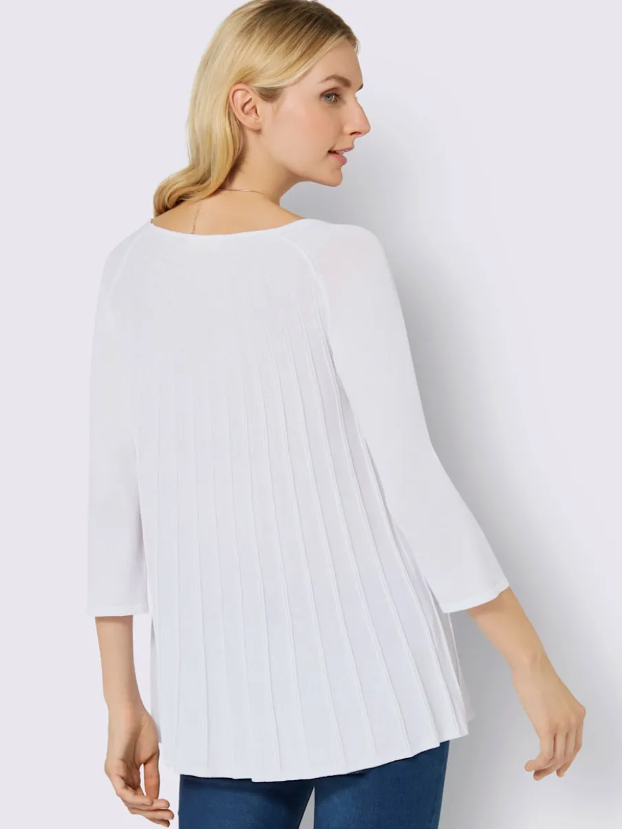 Pull fluide en viscose avec col rond et manchesraglan