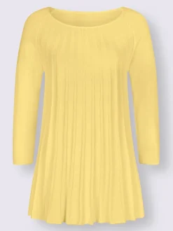Pull fluide en viscose avec col rond et manchesraglan