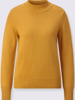 Pull féminin col tortue manches longues finitions côtelées