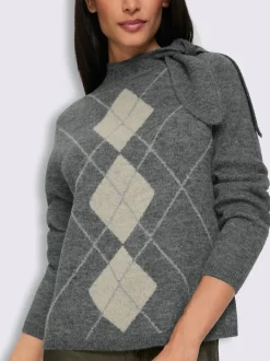 Pull jacquard joli col