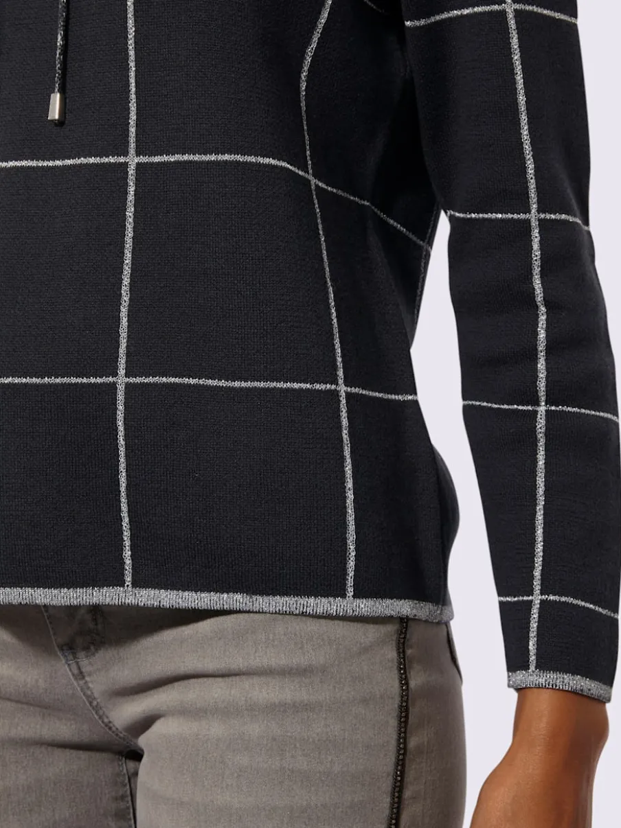 Pull jacquard mélange doux en coton