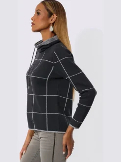 Pull jacquard mélange doux en coton