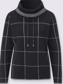 Pull jacquard mélange doux en coton