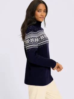 Pull jacquard superbe motif jacquard