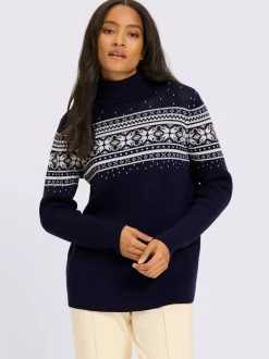 Pull jacquard superbe motif jacquard