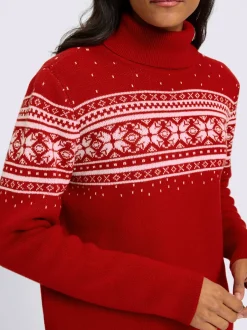 Pull jacquard superbe motif jacquard