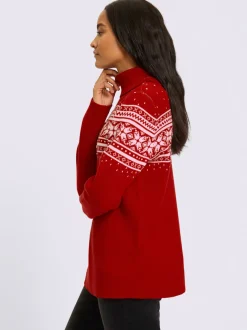Pull jacquard superbe motif jacquard