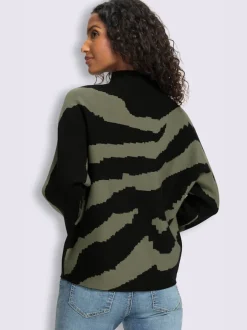 Pull élégant motif jacquard