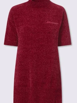 Pull long maille chenille douce