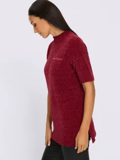 Pull long maille chenille douce