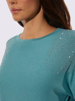 Pull à manches chauve-souris en mélange de lyocell