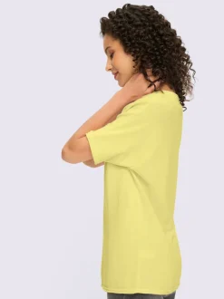 Pull à manches courtes avec col rond en pur coton
