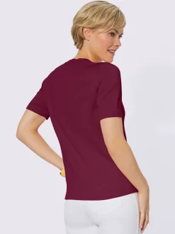 Pull à manches courtes en tricot bien taillé coton
