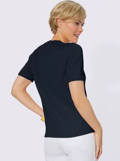 Pull à manches courtes en tricot bien taillé coton