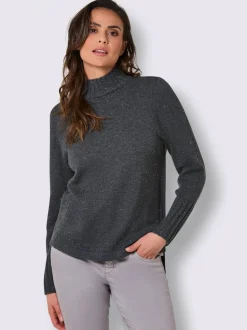 Pull à manches longues avec laine et cachemire