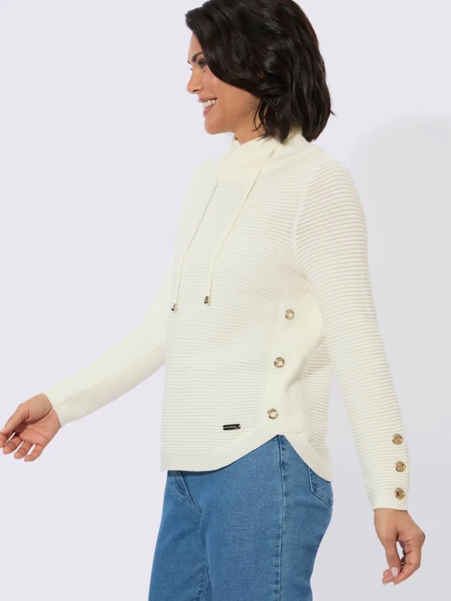 Pull à manches longues 50% coton