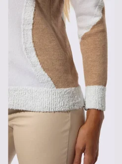 Pull à manches longues forme affinante