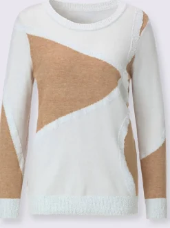 Pull à manches longues forme affinante