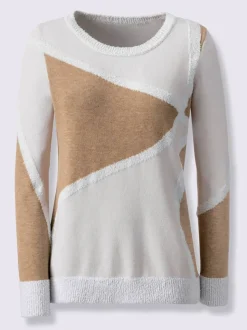 Pull à manches longues forme affinante
