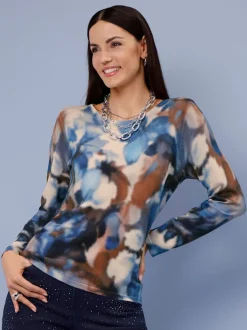 Pull à manches longues 50% lyocell