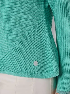 Pull à manches longues mélange coton et lyocell de qualité