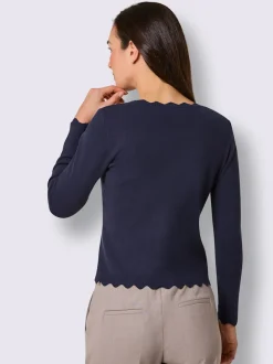 Pull à manches longues mélange de soie et viscose de qualité